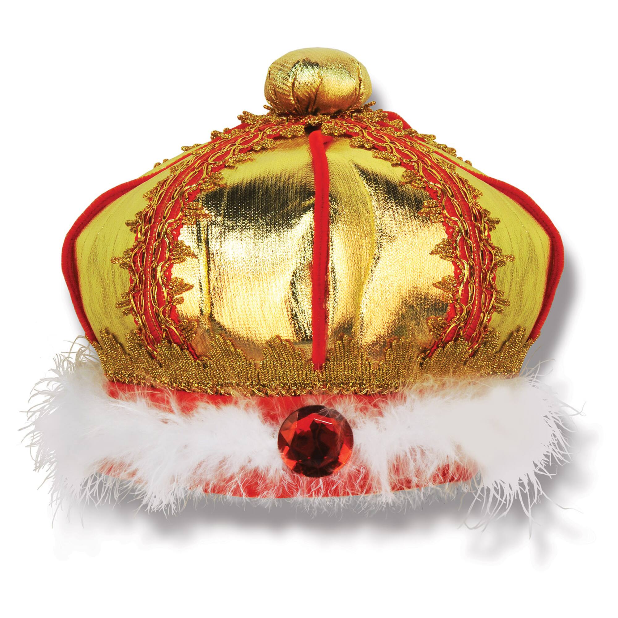 Beistle Gold Fabric Kings Crown